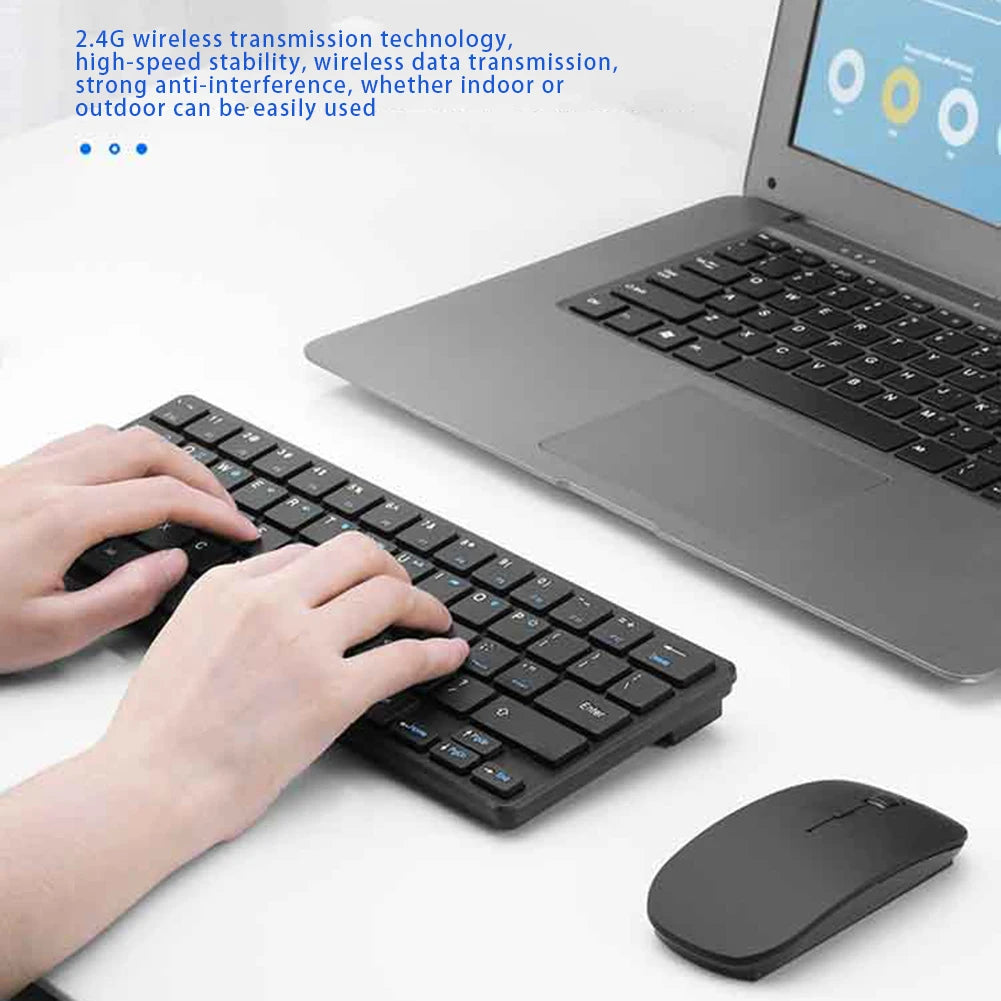 2.4G Mouse With Portable Wireless Keyboard Combo