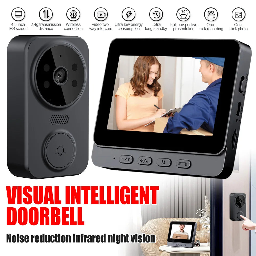 Wireless WIFI Video Intercom Night Vision Doorbell Camera