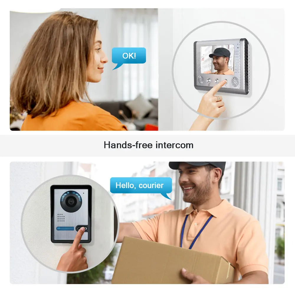 Video Door Phone Doorbell Intercom System with Camera