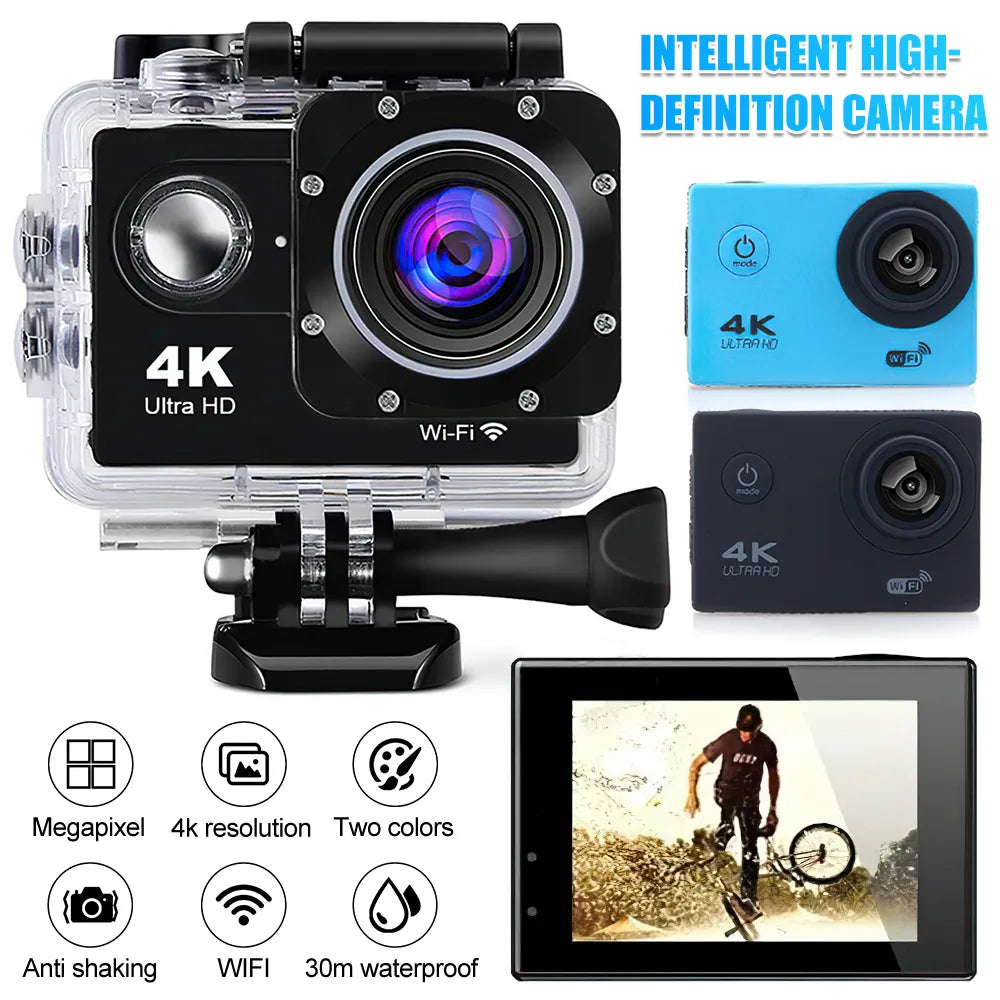 4K Action Camera 170D Underwater Video Recording