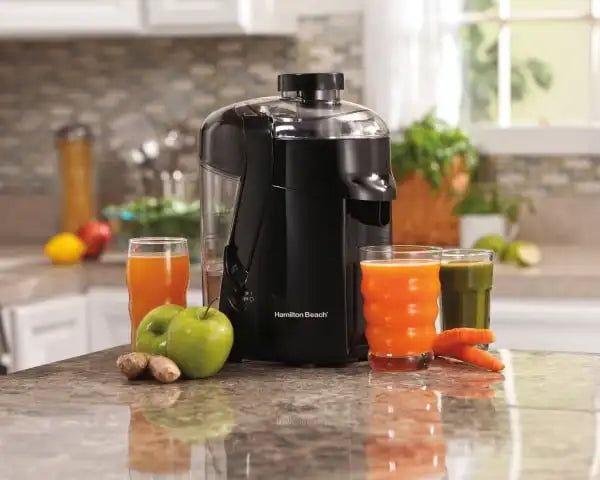 Hamilton Beach HealthSmart Juice Extractor and Electric Juicer, Black, 67801