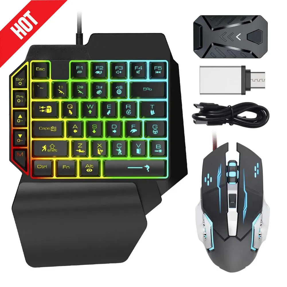 Gaming Keyboard And Mouse Combo  For PS4 PS5 Xbox Switch