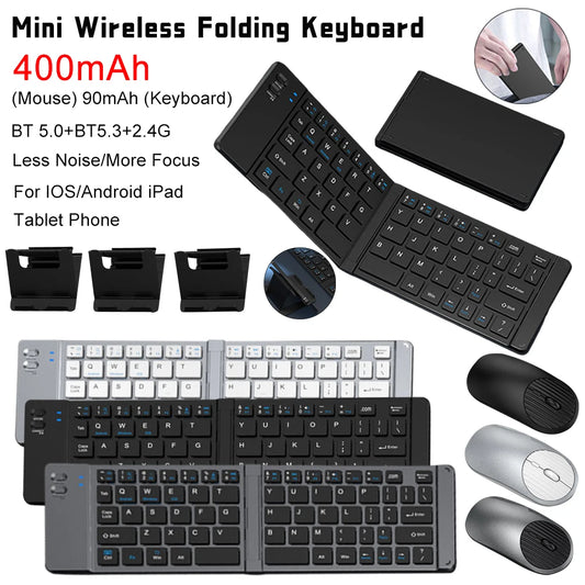 Folding Keyboard Portable Keypad With Mouse