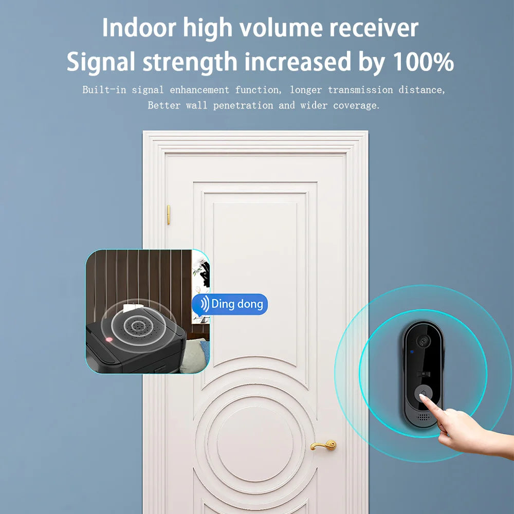 Wireless Doorbell Video Intercom Phone Security Camera