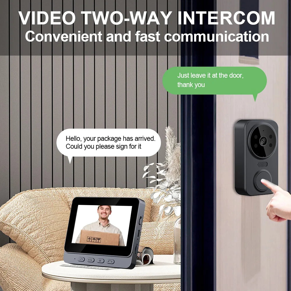 Wireless WIFI Video Intercom Night Vision Doorbell Camera