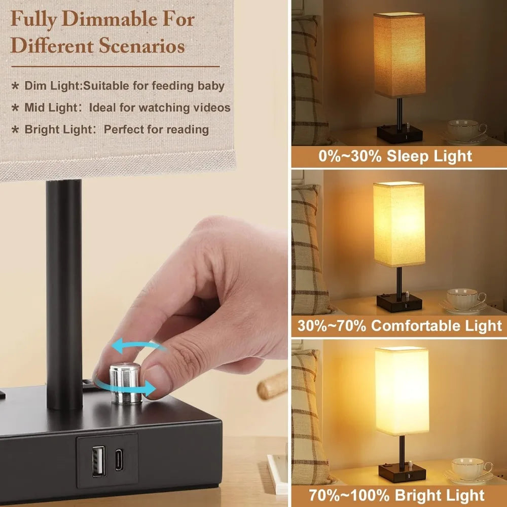 Dimmable Nightstand Lamps