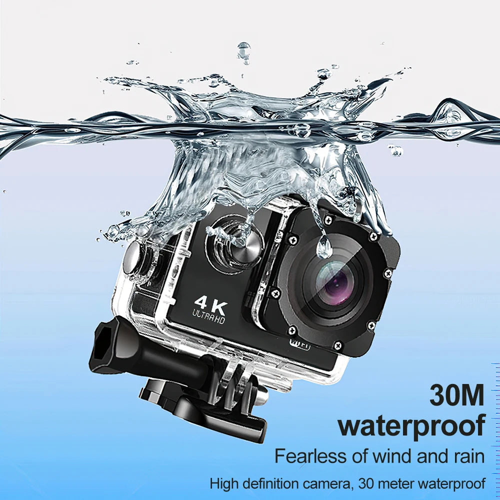 4K Action Camera 170D Underwater Video Recording