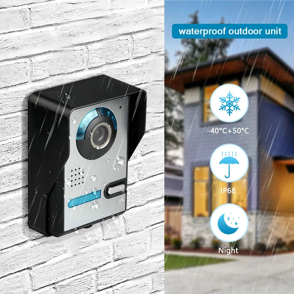 Video Door Phone Doorbell Intercom System with Camera